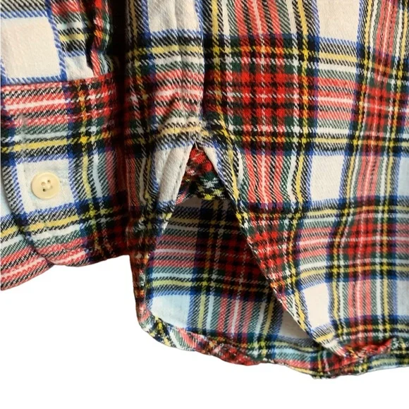 J Crew women’s plaid Snowy Stewart Tartan Flannel Size OO extra small - Picture 7 of 15